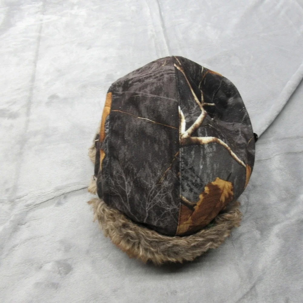 Real Tree‎ Trapper Hat Camouflage Thinsulate Insulation Fur Trim Warm Winter